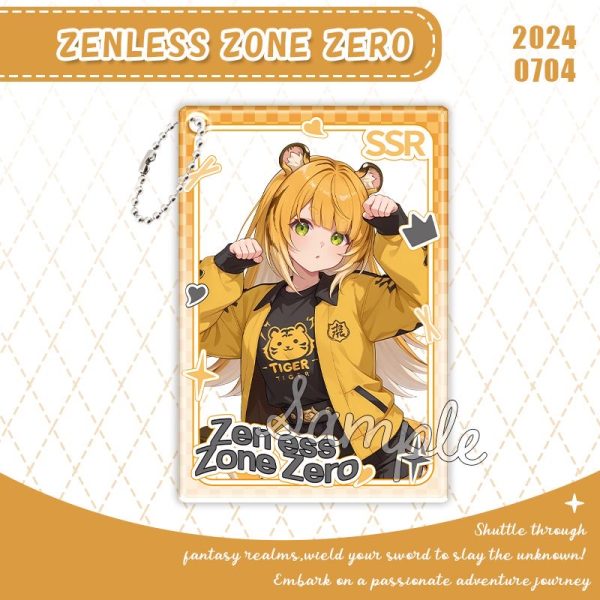 Zenless Zone Zero Ju Fufu Keychain – Ju Fufu Photo Pendant, ZZZ Backpack Charm