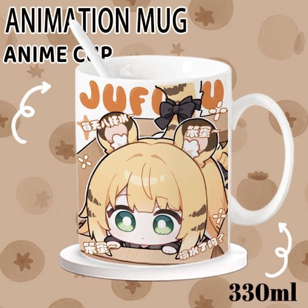 Zenless Zone Zero Ju Fufu Mug Cute Student Office Coffee Cup
