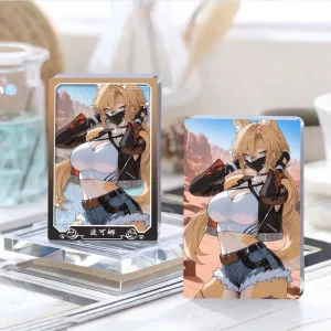 Zenless Zone Zero Pulchra Fellini Sand Mahjong Guka Bar, Birthday Gift Badge Display, Standing Cards, Student Creativity