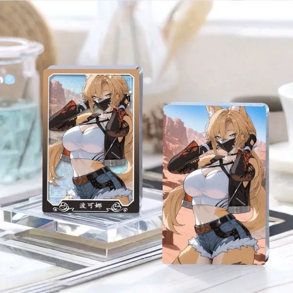 Zenless Zone Zero Pulchra Fellini Sand Mahjong Guka Bar, Birthday Gift Badge Display, Standing Cards, Student Creativity