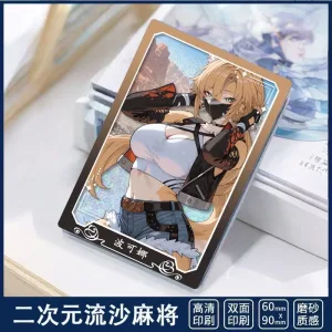 Zenless Zone Zero Pulchra Fellini Sand Mahjong Guka Bar, Birthday Gift Badge Display, Standing Cards, Student Creativity