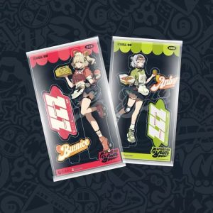 Zero Zone Zero Pizzala Anby Demara, Burnice White Acrylic Stand, Badge, Ticket Set ( Unofficial )