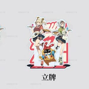 Zero Zone Zero Pizzala Anby Demara, Burnice White Acrylic Stand, Badge, Ticket Set ( Unofficial )