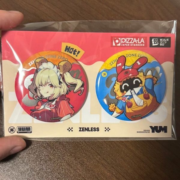 Zero Zone Zero Pizzala Anby Demara, Burnice White Acrylic Stand, Badge, Ticket Set ( Unofficial )