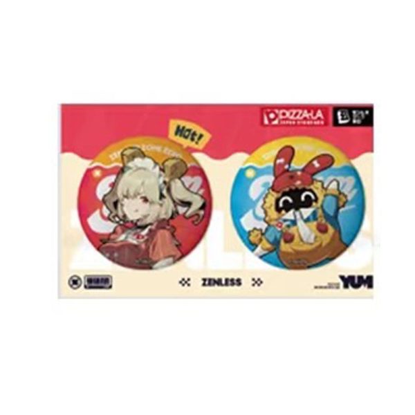 Zero Zone Zero Pizzala Anby Demara, Burnice White Acrylic Stand, Badge, Ticket Set ( Unofficial )