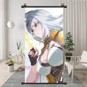 Zenless Zone Zero Yi Xuan, Ju FuFu, Belle, Wise Exquisite Dormitory Vertical Bedside Hanging Scroll Decorative Hanging Painting