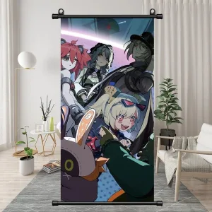 Zenless Zone Zero Yi Xuan, Ju FuFu, Belle, Wise Exquisite Dormitory Vertical Bedside Hanging Scroll Decorative Hanging Painting