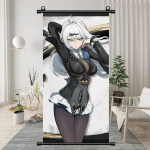 Zenless Zone Zero Yi Xuan, Ju FuFu, Belle, Wise Exquisite Dormitory Vertical Bedside Hanging Scroll Decorative Hanging Painting