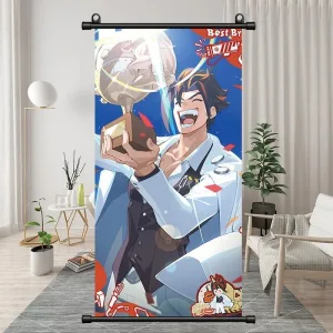 Zenless Zone Zero Yi Xuan, Ju FuFu, Belle, Wise Exquisite Dormitory Vertical Bedside Hanging Scroll Decorative Hanging Painting