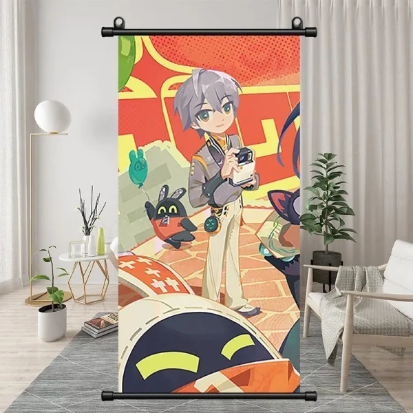 Zenless Zone Zero Yi Xuan, Pan Yinhu, Belle, Wise Exquisite Dormitory Vertical Bedside Hanging Scroll Decorative Hanging Painting