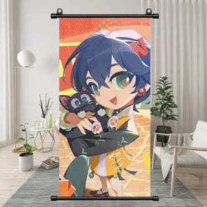 Zenless Zone Zero Yi Xuan, Pan Yinhu, Belle, Wise Exquisite Dormitory Vertical Bedside Hanging Scroll Decorative Hanging Painting