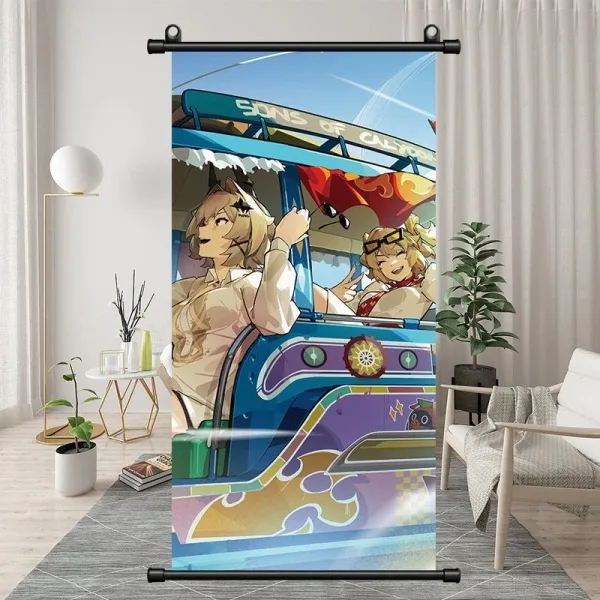 Zenless Zone Zero Yi Xuan, Pan Yinhu, Belle, Wise Exquisite Dormitory Vertical Bedside Hanging Scroll Decorative Hanging Painting
