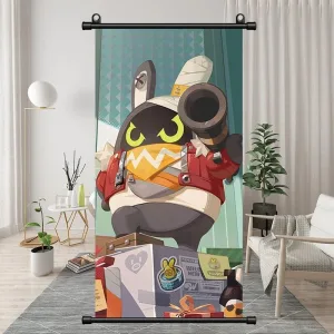 Zenless Zone Zero Lighter Exquisite Dormitory Vertical Bedside Hanging Scroll Decorative Hanging Painting