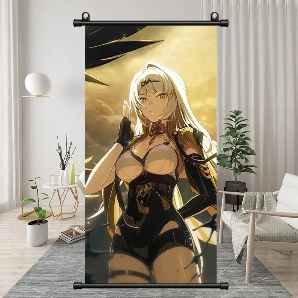 Zenless Zone Zero Yi Xuan, Trigger, Hugo, Vivian Exquisite Dormitory Vertical Bedside Hanging Scroll Decorative Hanging Painting