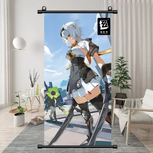 Zenless Zone Zero Soldier 0 - Anby Exquisite Dormitory Vertical Bedside Hanging Scroll Decorative Hanging Painting
