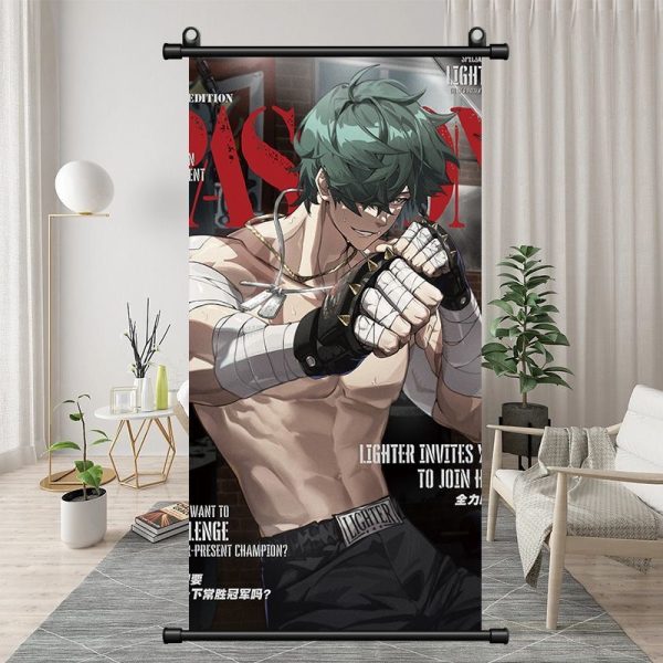 Zenless Zone Zero Lighter Exquisite Dormitory Vertical Bedside Hanging Scroll Decorative Hanging Painting