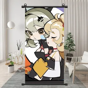 Zenless Zone Zero Caesar King & Piper Wheel Exquisite Dormitory Vertical Bedside Hanging Scroll Decorative Hanging Painting