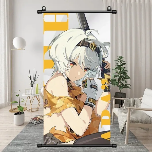 Zenless Zone Zero Soldier 0 - Anby Exquisite Dormitory Vertical Bedside Hanging Scroll Decorative Hanging Painting
