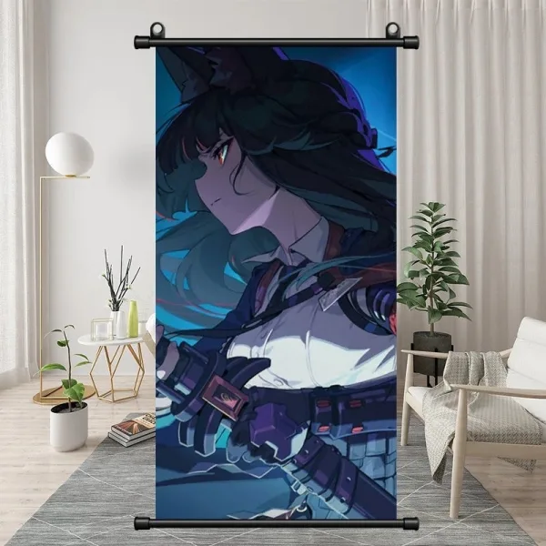 Zenless Zone Zero Hoshimi Miyabi Exquisite Dormitory Vertical Bedside Hanging Scroll Decorative Hanging Painting