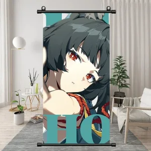 Zenless Zone Zero Hoshimi Miyabi Exquisite Dormitory Vertical Bedside Hanging Scroll Decorative Hanging Painting
