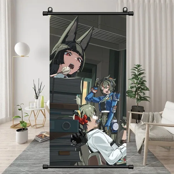 Zenless Zone Zero Hoshimi Miyabi Exquisite Dormitory Vertical Bedside Hanging Scroll Decorative Hanging Painting