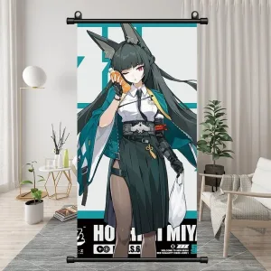 Zenless Zone Zero Hoshimi Miyabi Exquisite Dormitory Vertical Bedside Hanging Scroll Decorative Hanging Painting