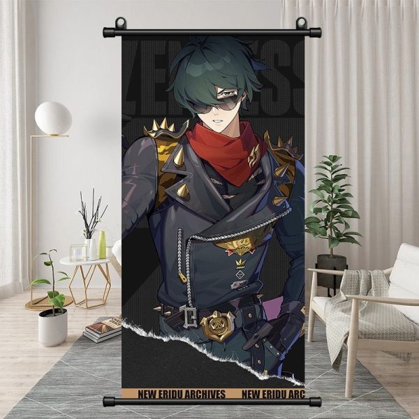 Zenless Zone Zero Lighter Exquisite Dormitory Vertical Bedside Hanging Scroll Decorative Hanging Painting