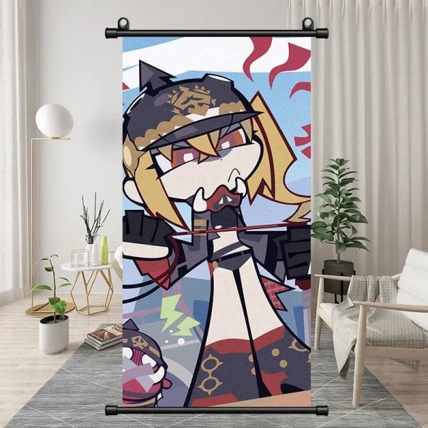 Zenless Zone Zero Caesar King & Piper Wheel Exquisite Dormitory Vertical Bedside Hanging Scroll Decorative Hanging Painting