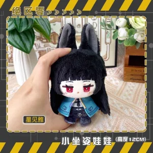 Zenless Zone Zero ZZZ Hoshimi Miyabi, Jane Doe Anime 12CM Plush Doll Pendant Keychain Plushie