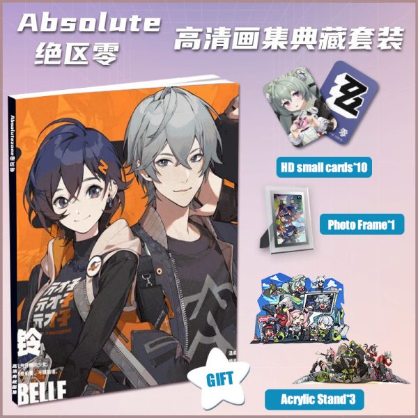 Zenless Zone Zero Belle & Wise Zzz Photobook Album Art Photo Book Set Poster Photocard Card Sticker Acrylic Stand Keychain Pin Badge