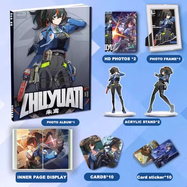 Zenless Zone Zero Zhu Yuan Zzz Photobook Album Art Photo Book Set Poster Photocard Card Sticker Acrylic Stand Keychain Pin Badge