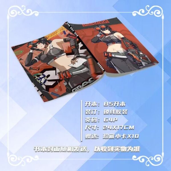 Zenless Zone Zero Grace Howard Zzz Photobook Album Art Photo Book Set Poster Photocard Card Sticker Acrylic Stand Keychain Pin Badge