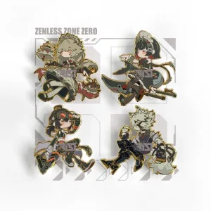 Zenless Zone Zero - Glow In The Dark - Hard Enamel Enamel Ellen Joe, Grace Howard, Alexandrina, Von Lycaon Pin