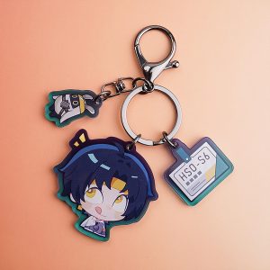 Zenless Zone Zero Cute Asaba Harumasa Original Keychain Keyring, Exquisite Purse Bag Clothing Accessories, ID Badge Holder, Lanyards