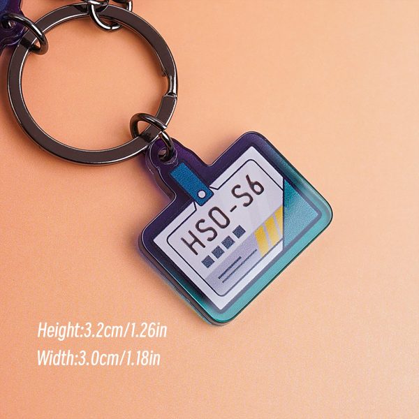 Zenless Zone Zero Cute Asaba Harumasa Original Keychain Keyring, Exquisite Purse Bag Clothing Accessories, ID Badge Holder, Lanyards