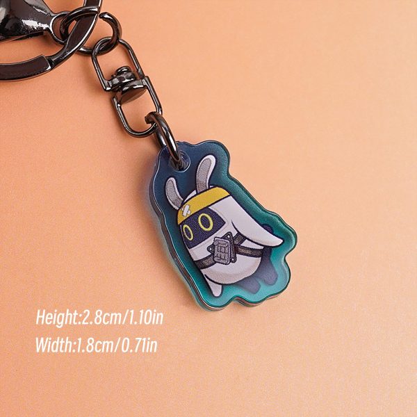 Zenless Zone Zero Cute Asaba Harumasa Original Keychain Keyring, Exquisite Purse Bag Clothing Accessories, ID Badge Holder, Lanyards