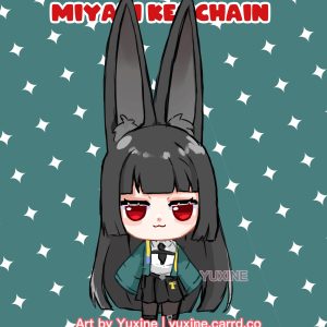 Cute Funny Kawaii ZZZ Zenless Zone Zero Miyabi Hoshimi Keychain Charm