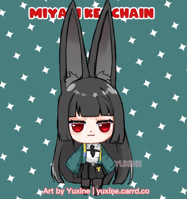 Cute Funny Kawaii ZZZ Zenless Zone Zero Miyabi Hoshimi Keychain Charm