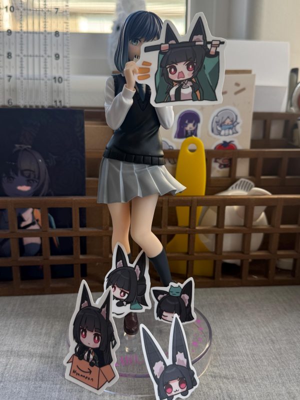 hoshimi miyabi - zenless zone zero 5 meme sticker set