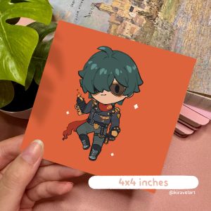 Lighter ZZZ Art Print | Video Game Art Billy Kid Print Video Game Decor Anime Art Print Cute Anime Prints Anime Gifts Cute Zenless Zone Zero