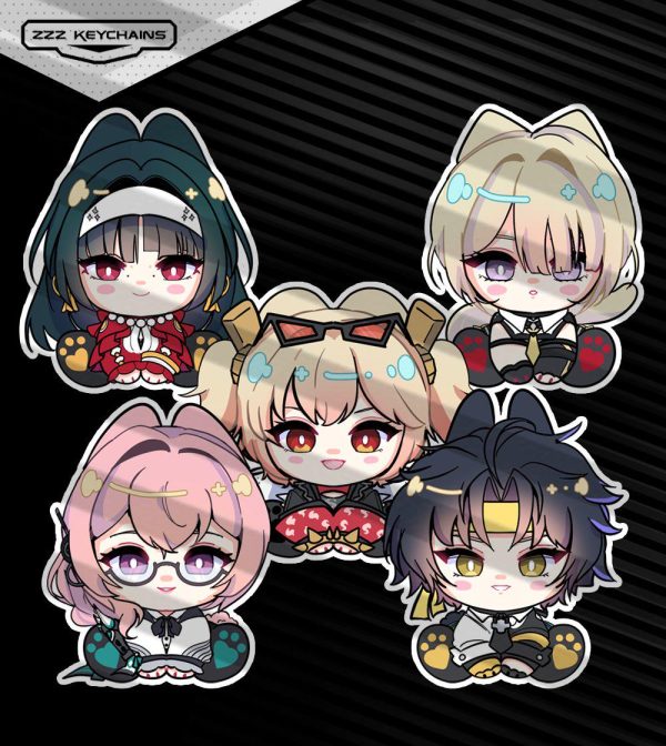 Zenless Zone Zero Keychain - Astra Yao, Evelyn, Hoshimi Miyabi, Burnice, Harumasa, Yanagi charms