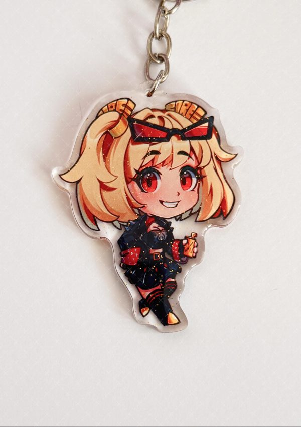 Zenless Zone Zero keychainscharms - Burnice, Miyabi, Lighter