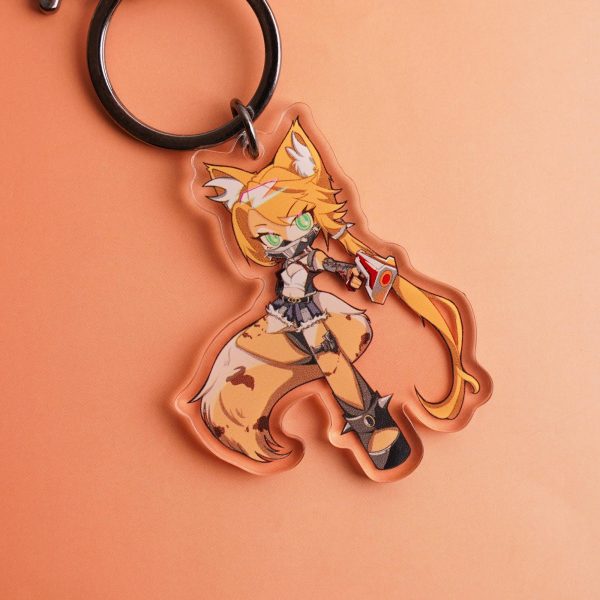 PULCHRA Inspired Acrylic Keychain-Hand Drawn Anime Art Gift for Graduation & Birthdays,Custom Artisan Keyring,Original Accessory,ZZZ