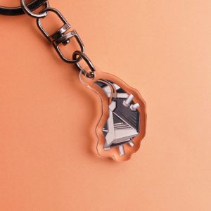 PULCHRA Inspired Acrylic Keychain-Hand Drawn Anime Art Gift for Graduation & Birthdays,Custom Artisan Keyring,Original Accessory，ZZZ