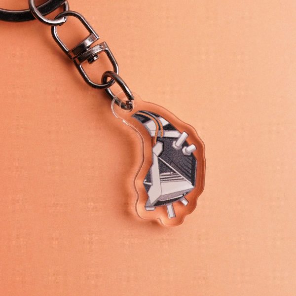 PULCHRA Inspired Acrylic Keychain-Hand Drawn Anime Art Gift for Graduation & Birthdays,Custom Artisan Keyring,Original Accessory，ZZZ