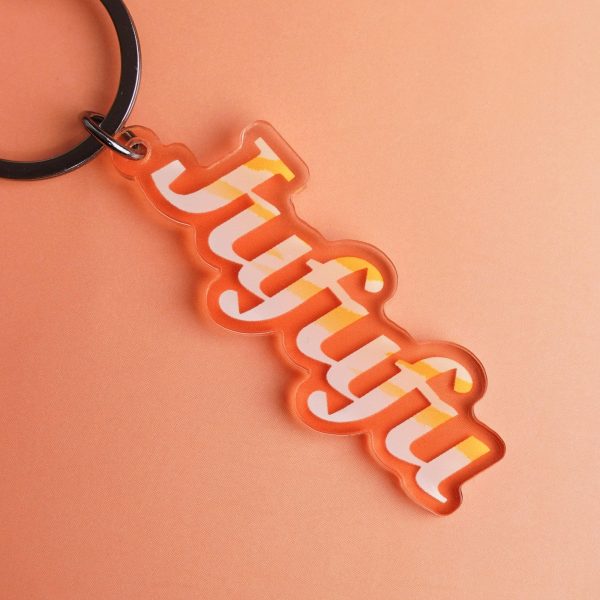 Zenless Zone Zero Jufufu Anime Acrylic Keychain Set-Chibi Charms,Gradient Text Designs–Durable Metal Clasp, Kawaii Collectible for BagsKeys
