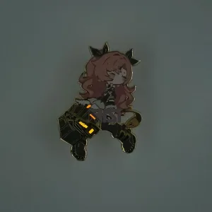 Zenless Zone Zero - Glow In The Dark - Hard Enamel Enamel Anby Demara, Nicole Demara Pin