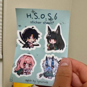 Miyabi Harumasa Yanagi Soukaku Zenless Zone Zero Sticker Sheet! Hollow Special Operations Section 6, HOS6, ZZZ
