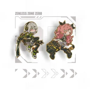 Zenless Zone Zero - Glow In The Dark - Hard Enamel Enamel Anby Demara, Nicole Demara Pin