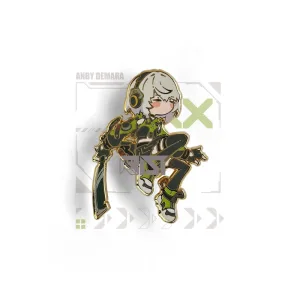 Zenless Zone Zero - Glow In The Dark - Hard Enamel Enamel Anby Demara, Nicole Demara Pin